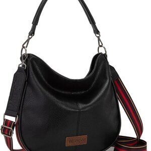 Wrangler Large Hobo Crossbody Bag for Women Shoulder Purse Handbags with Adjusta